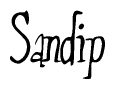 Sandip Calligraphy Text 