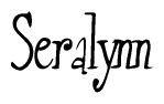 The image contains the word 'Seralynn' written in a cursive, stylized font.