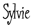 The image is a stylized text or script that reads 'Sylvie' in a cursive or calligraphic font.