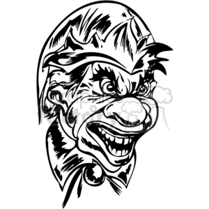 Scary Clown Tattoo Art Design