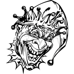 Sinister Clown Tattoo Art Design