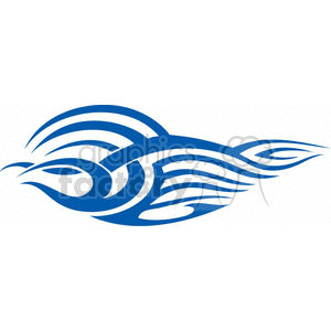 Abstract blue bird clipart with flowing, stylized lines forming the bird's shape.