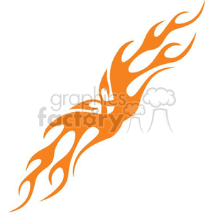Abstract Flaming Shape Design