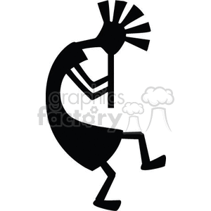 Kokopelli Flute Player Silhouette