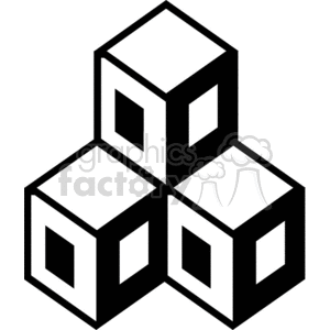 Black and white cubes