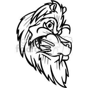 cartoon lion mascot