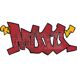 Colorful graffiti-style artwork featuring bold, angular red lettering with yellow accents and a starburst pattern, spelling out "moto"