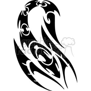 Stylized Scorpio Zodiac Tribal Design