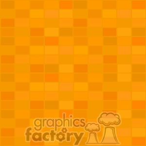 An orange mosaic pattern clipart composed of various shades of orange squares arranged in a grid.