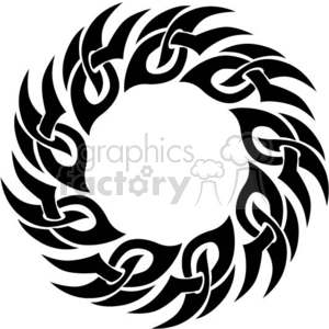 Circular Tribal Tattoo Design