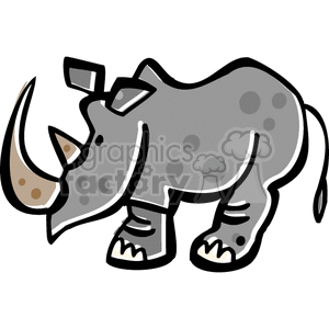 Cartoon Rhinoceros