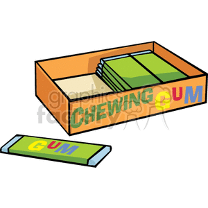 Box of chewing gum