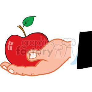 4102-Business-Hand-Holding-Red-Apple