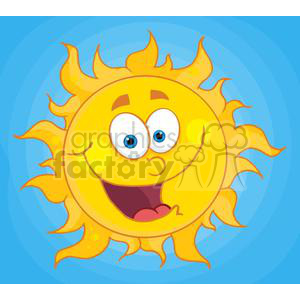 4034-Happy-Sun-Mascot-Cartoon-Character
