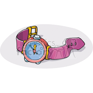 Cartoon purple watch