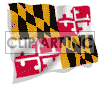 3D animated Maryland flag