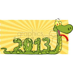 5118-Funny-Snake-Cartoon-Character-Numbers-2013-Royalty-Free-RF-Clipart-Image