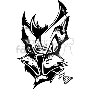 Aggressive Wild Cat Tribal Tattoo Design – Vinyl-Ready Graphics