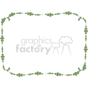 green floral frame swirls boutique design border 11