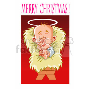   merry christmas baby jesus cartoon 