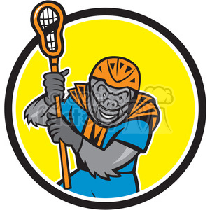   gorilla lacrosse stick helmet front CIRC 