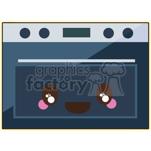   Oven cartoon character vector image 