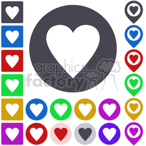 Heart icon pack