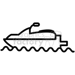 sea doo water craft vector icon