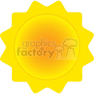 royalty free rf clipart illustration abstract sun vector illustration isolated on white background
