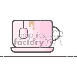Tea cup flat vector icon design
