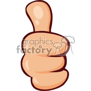 A comical clipart image of a thumbs-up gesture, representing approval or agreement.