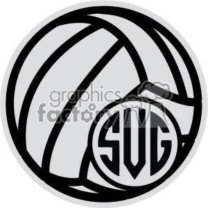volleyball monogram svg cut file clipart. Commercial use ...