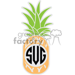 Download Pineapple Svg Cut File Vector Monogram Dxf Clipart Commercial Use Gif Jpg Png Eps Svg Ai Pdf Dxf Clipart 403768 Graphics Factory