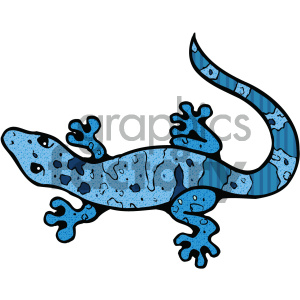 cartoon clipart gecko 005 c