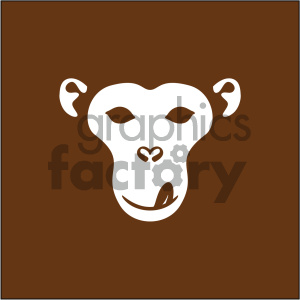 monkey face vector icon