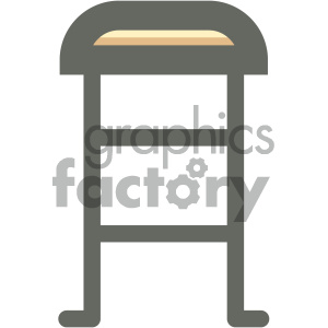 bar stool furniture icon