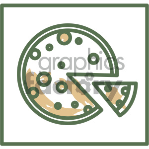 pizza food vector flat icon design
