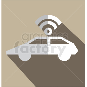 self driving car vector icon clip art