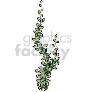 Clipart image of green leafy plants with a stylized design.