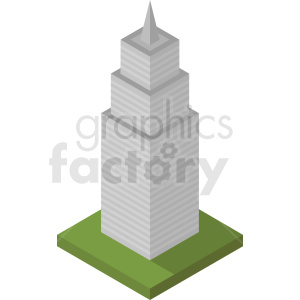 isometric skyscraper vector icon