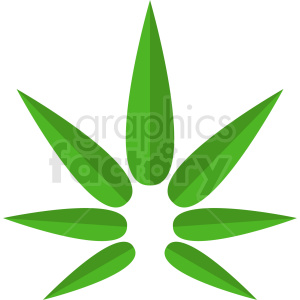 vector marijuana leaf logo design