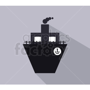 ship icon design on gray background