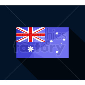 australia flag vector dark bg