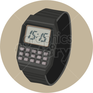 Digital Wristwatch with Calculator