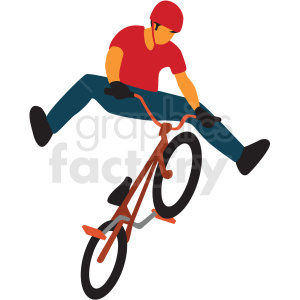 boy riding bmx bike