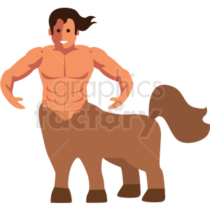 centaur game character vector icon clipart