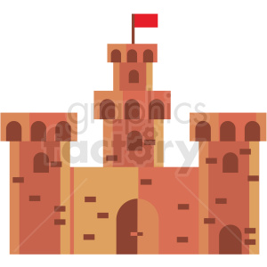castle game vector icon clipart