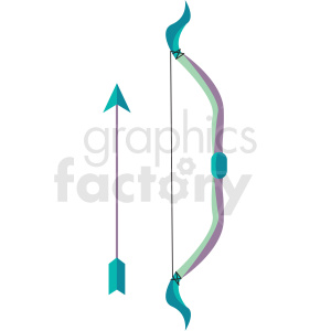 bow and arrow vector icon clipart