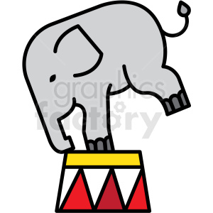 circus elephant icon