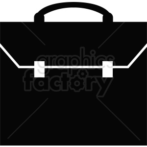vector briefcase black white design
